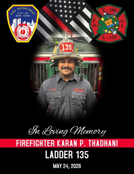 Karan Thadhani FDNY Death Obituary, New York City Fire Department Firefighter Dies